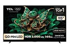 Smart TV 115" TCL 4K UHD QLED Mini LED 115C7K Google TV 2025