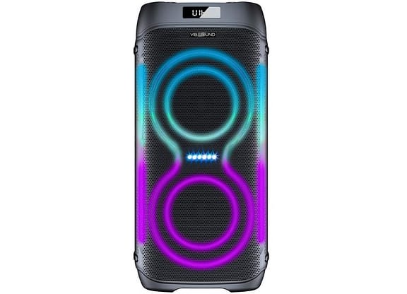Caixa de Som Amplificada Bluetooth Vivensis Vibe Sound V6 Party 1000W USB