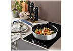 Jogo de Panelas Tramontina Revestimento Cerâmico Preto e Inox 4 Peças Romagna