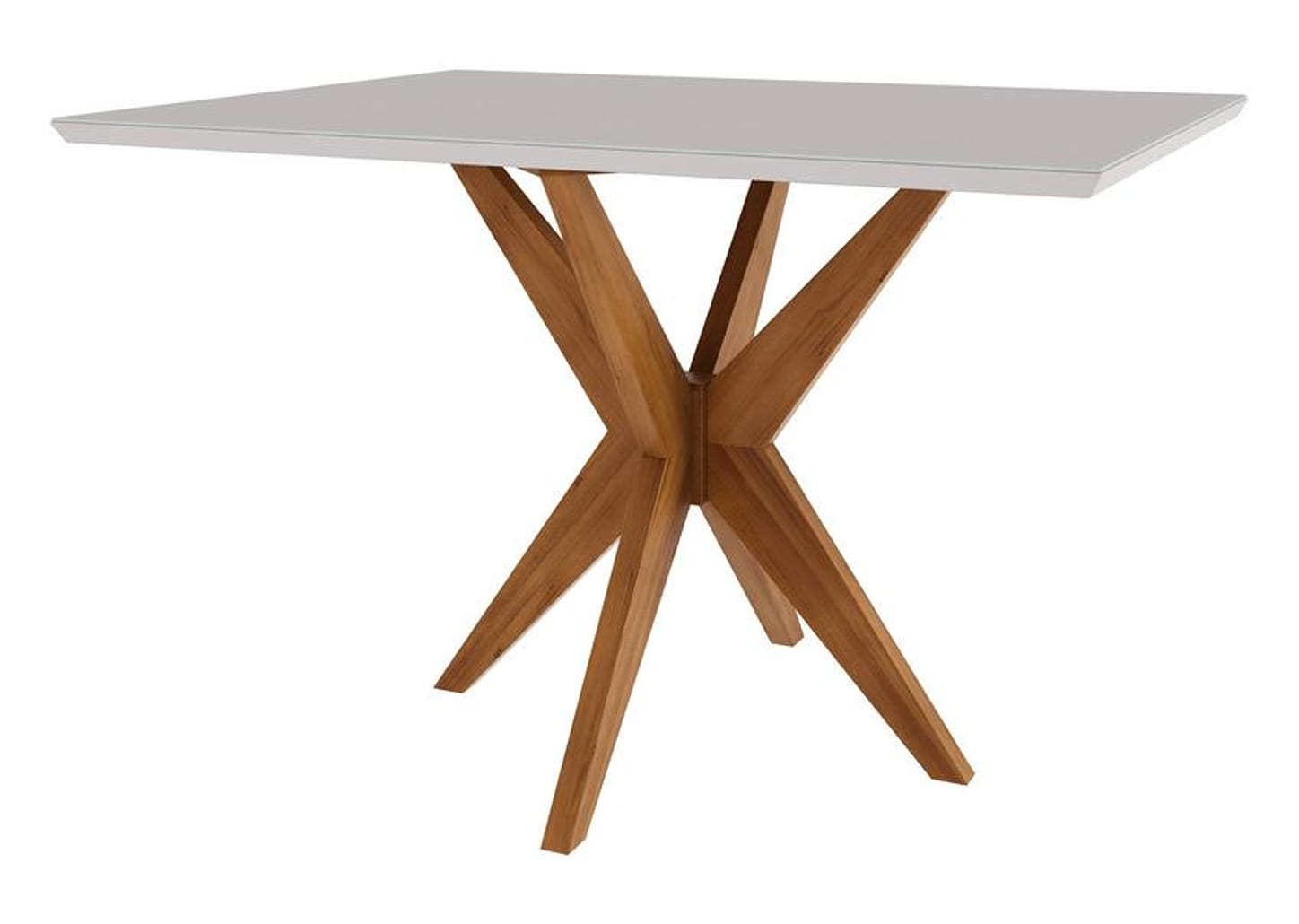 Mesa de Cozinha 4 Cadeiras Retangular Madeira Donna Nesher