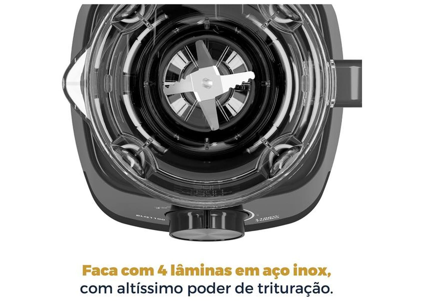 Liquidificador Britânia BLQ1100 1100W 2,7L Preto 33101308