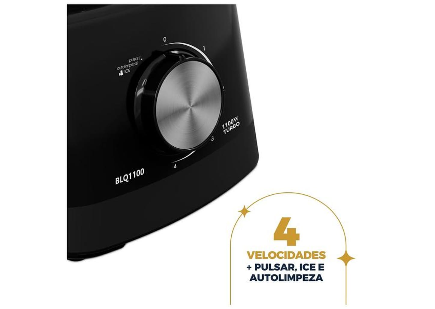 Liquidificador Britânia BLQ1100 1100W 2,7L Preto 33101308