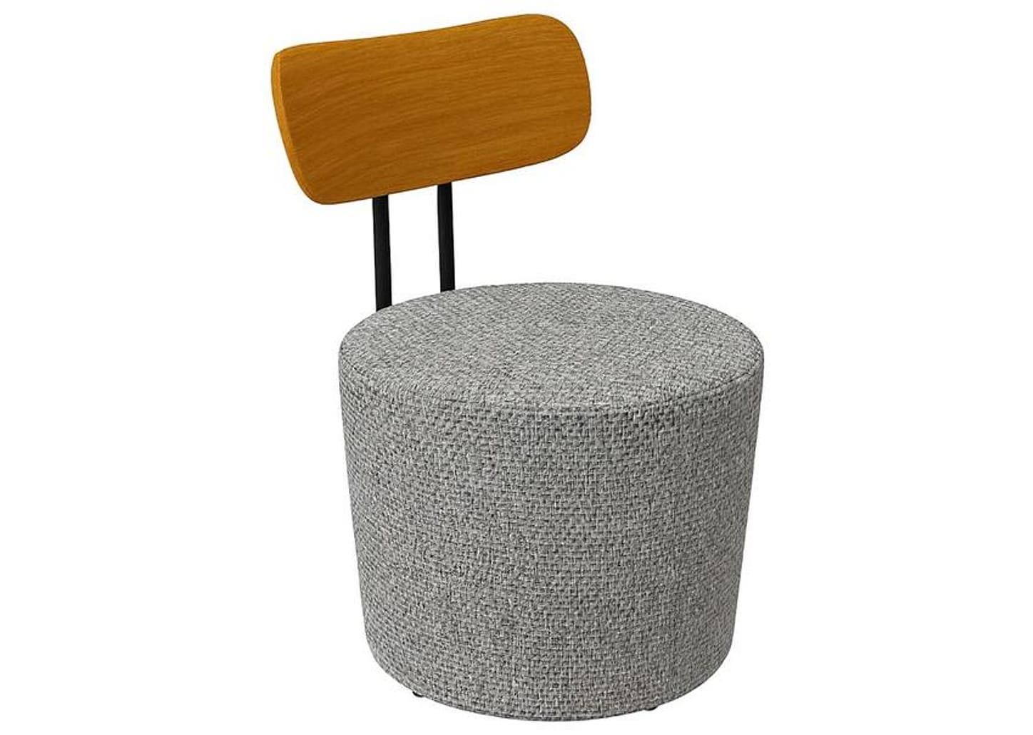 Poltrona Decorativa Redonda Contemporânea Caemmun Luna