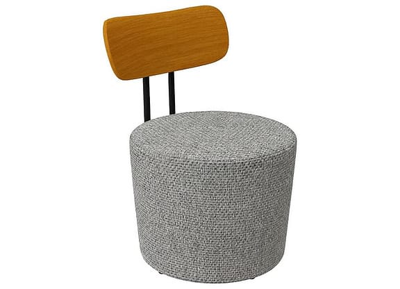 Poltrona Decorativa Redonda Contemporânea Caemmun Luna