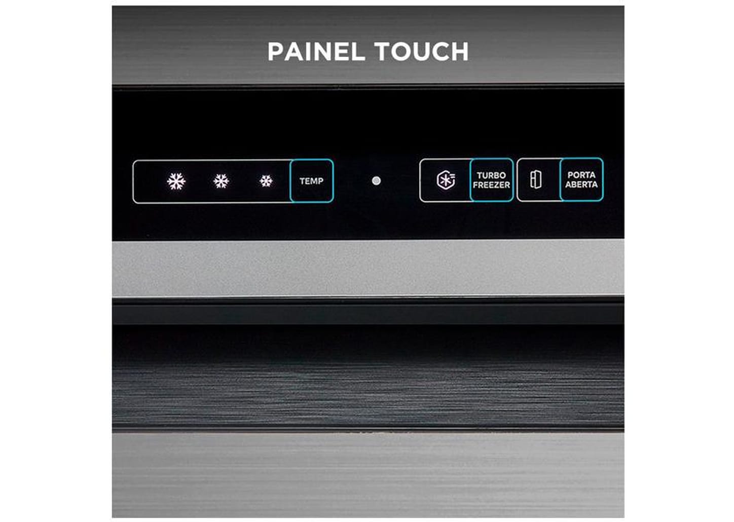 Geladeira/Refrigerador Midea Frost Free Duplex Inox 394L MDRT533EVD462