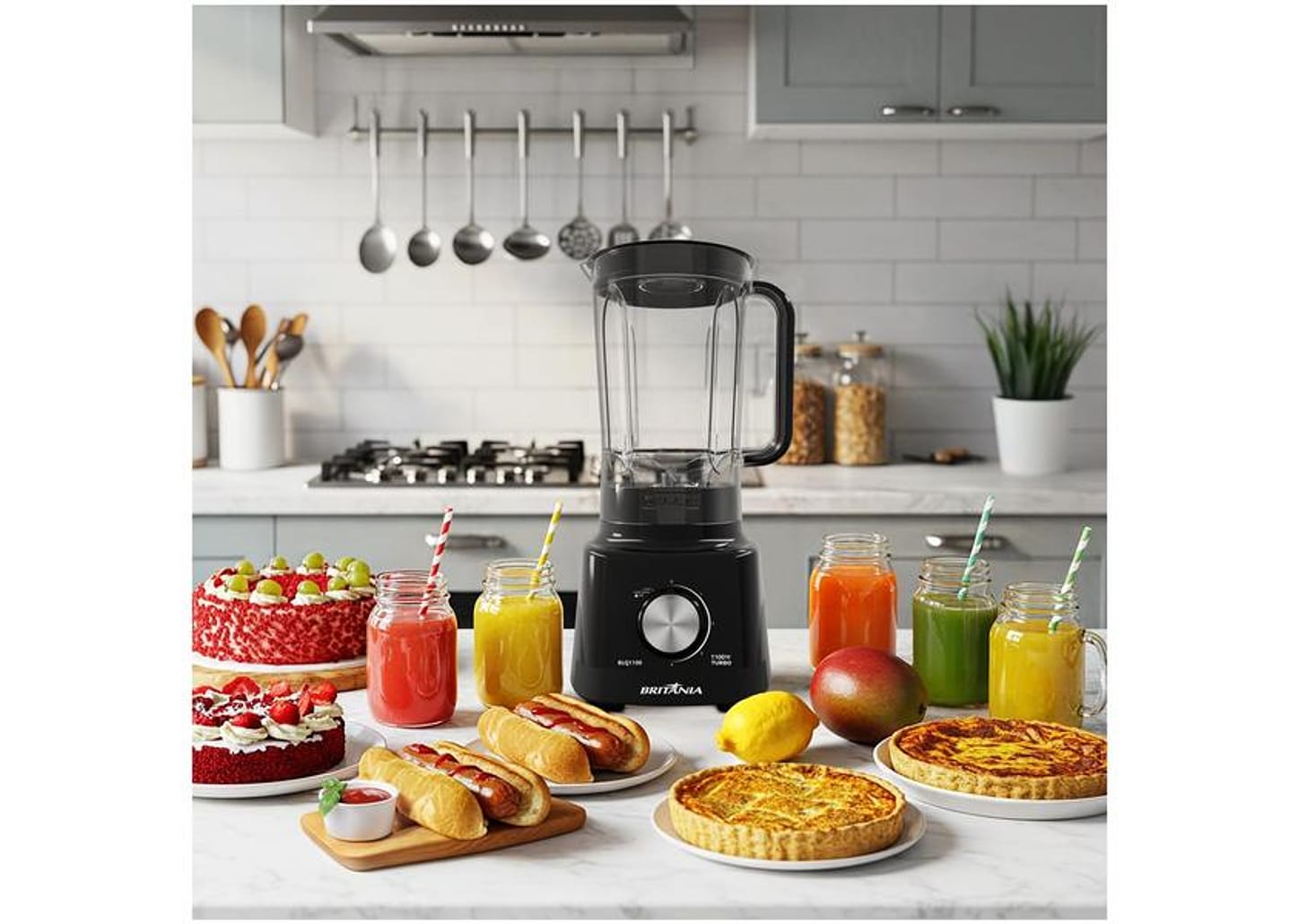 Liquidificador Britânia BLQ1100 1100W 2,7L Preto 33102308