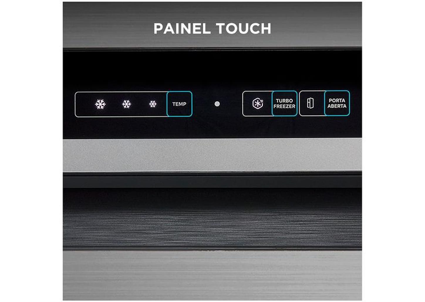 Geladeira/Refrigerador Midea Frost Free Duplex Inox 394L MDRT533EVD461