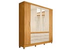 Guarda-roupa Casal com Espelho 6 Gavetas 6 Portas Demobile Paris II