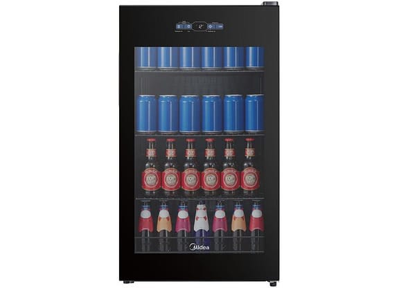 Cervejeira Midea Smart Inverter 3 em 1 MDRX150FGGGL03 Vertical Preta 82L Frost Free