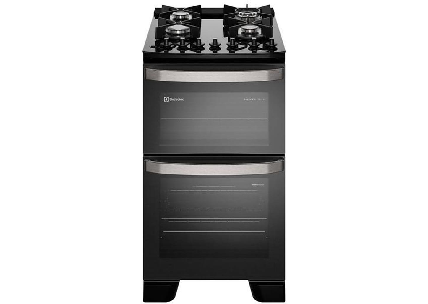 Fogão 4 Bocas Electrolux Preto Duplo Forno Experience FE4DB