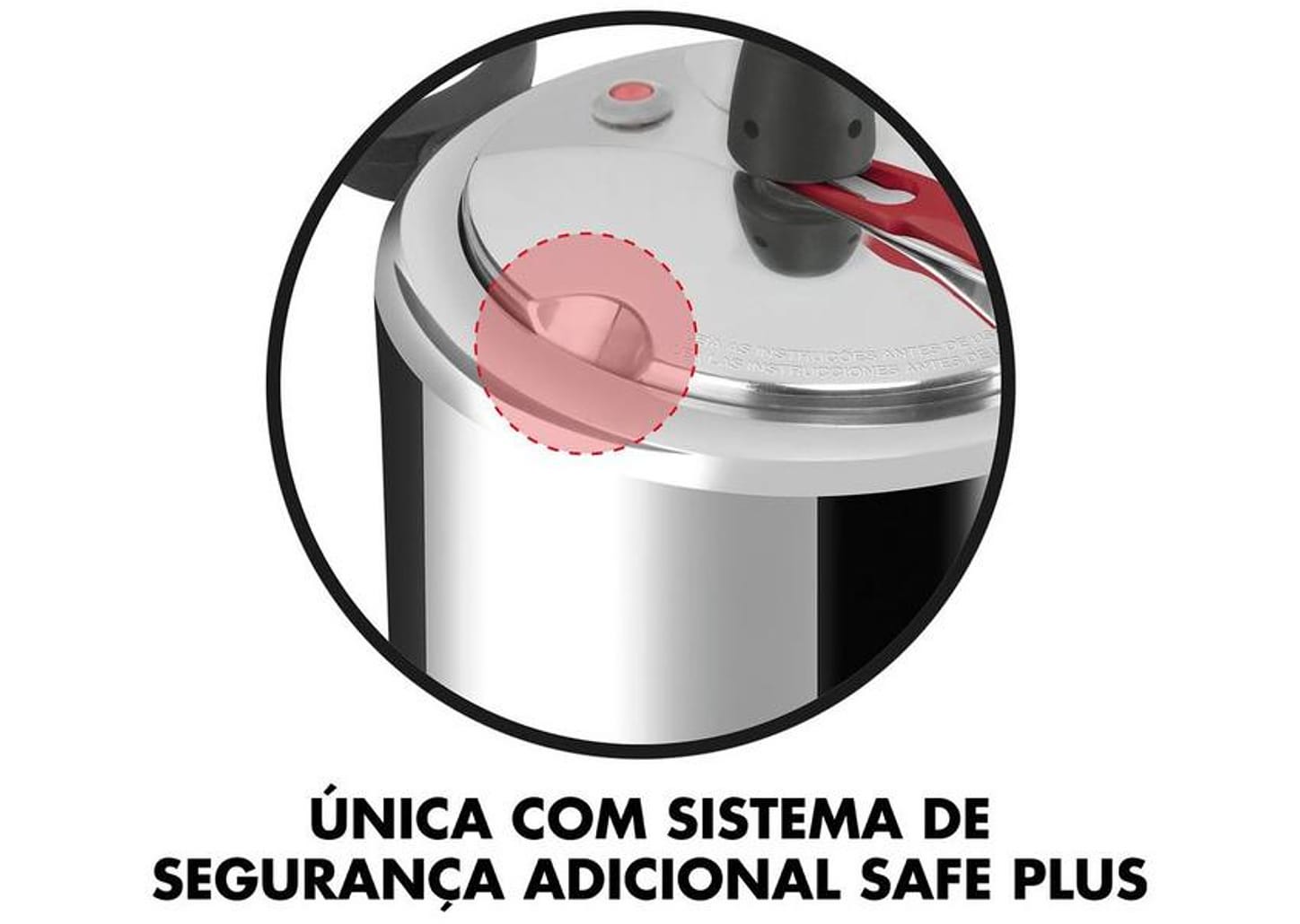 Panela de Pressão Clock 7L Prata Original+