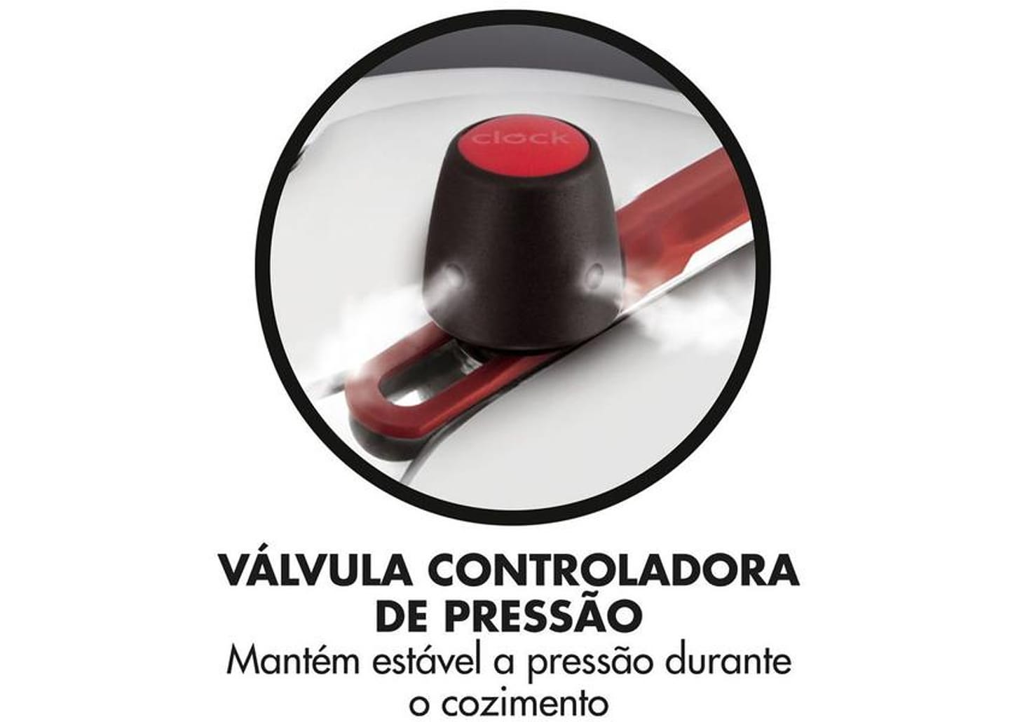 Panela de Pressão Clock 7L Prata Original+