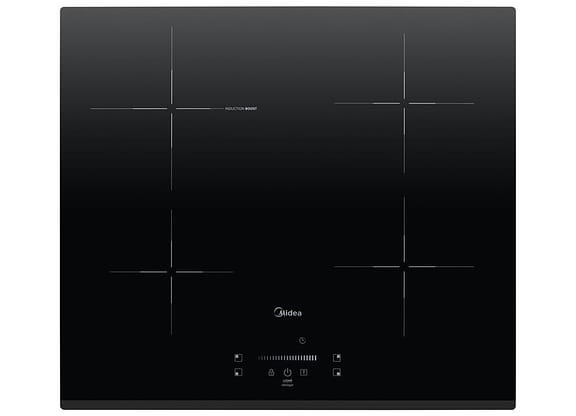 Cooktop 4 Bocas Elétrico Midea Touch Digital Preto Acendimento Automático CYC40P2