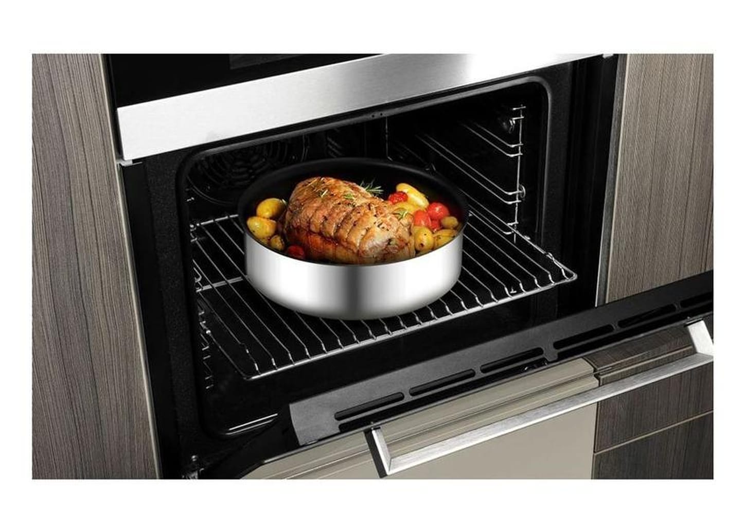 Jogo de Panelas Tefal Inox Fundo Triplo 4 Peças Ingenio