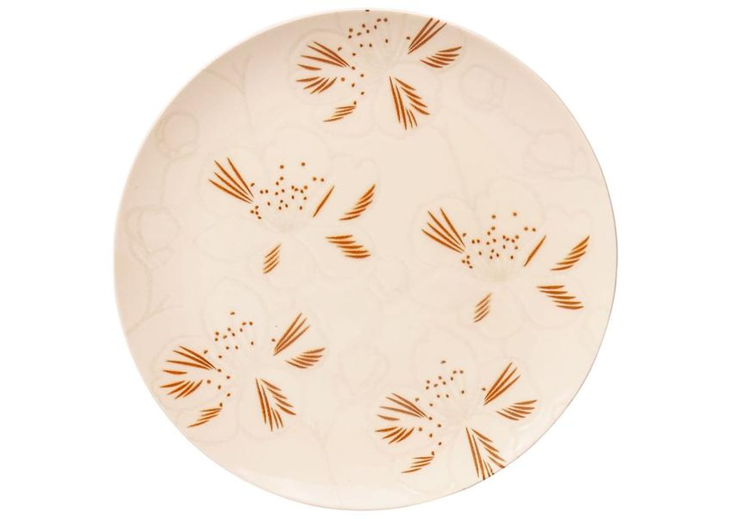 Aparelho de Jantar e Chá 20 Peças Oxford Daily Redondo de Cerâmica Unni Orquídea