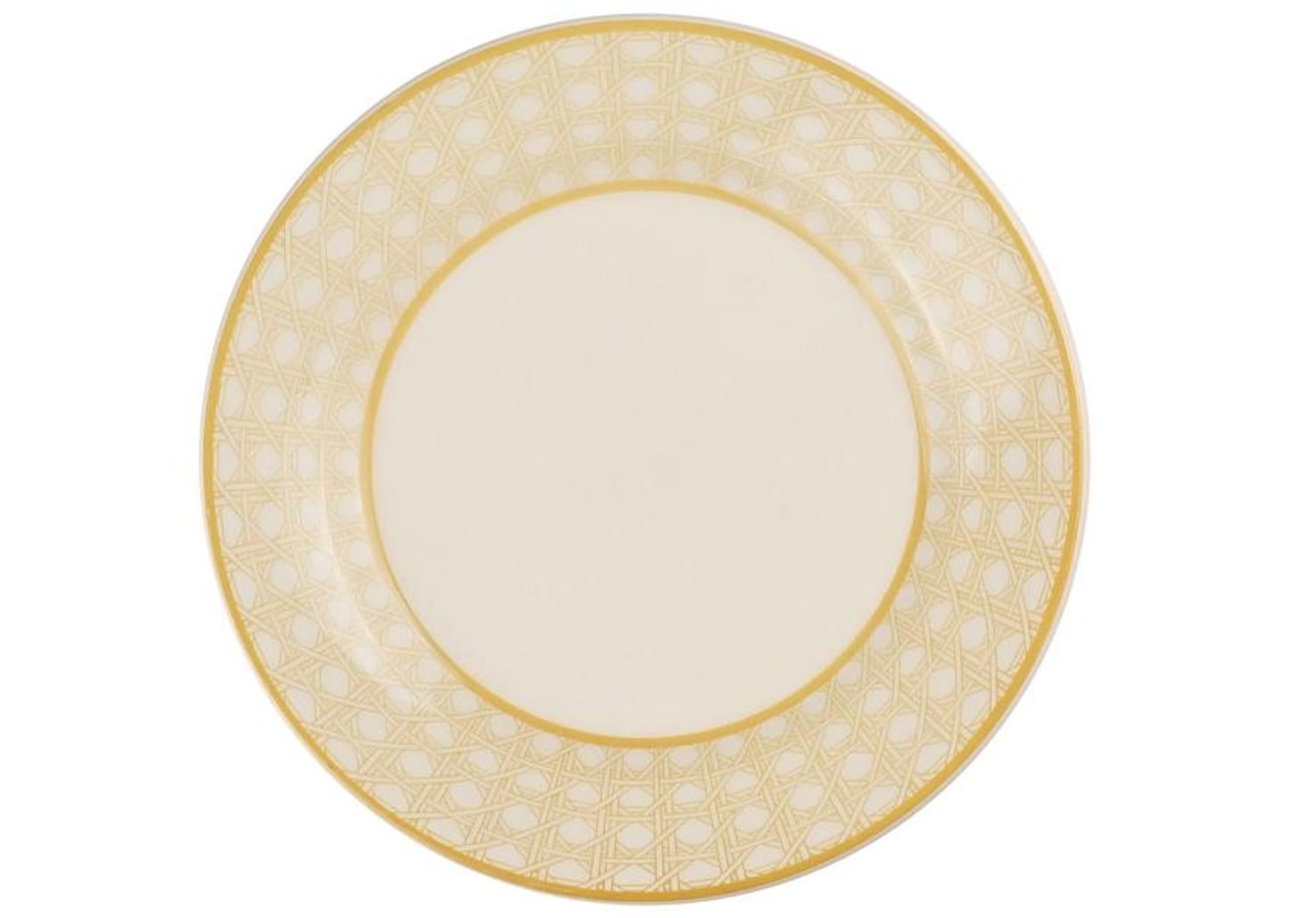 Aparelho de Jantar e Chá 30 Peças Biona Redondo Cerâmica Trama Mostarda