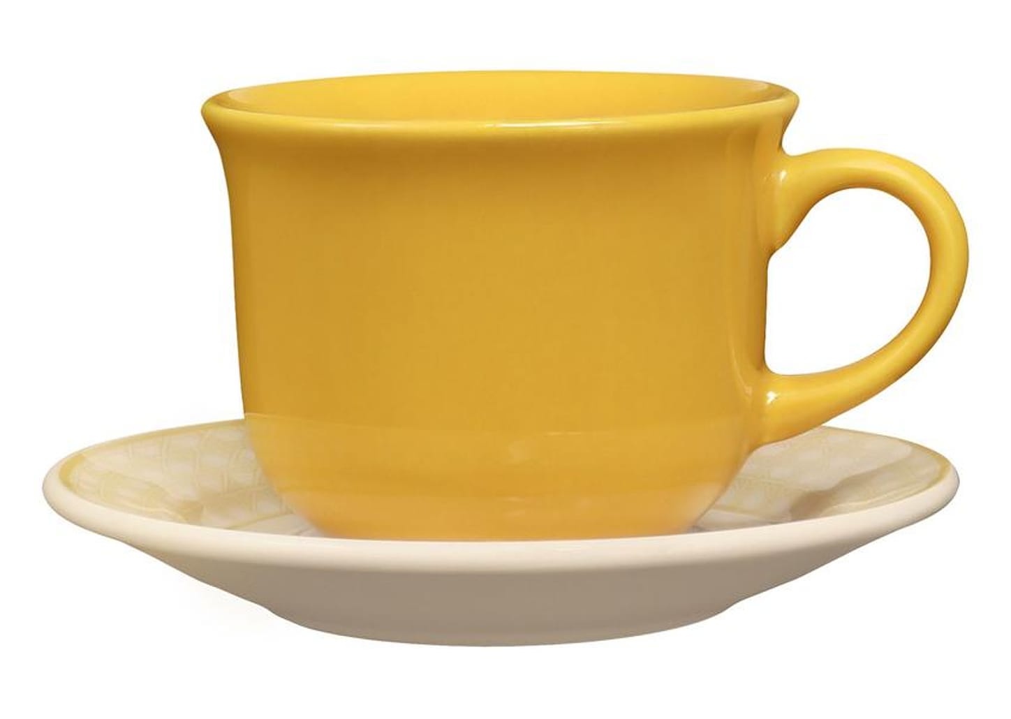 Aparelho de Jantar e Chá 30 Peças Biona Redondo Cerâmica Trama Mostarda