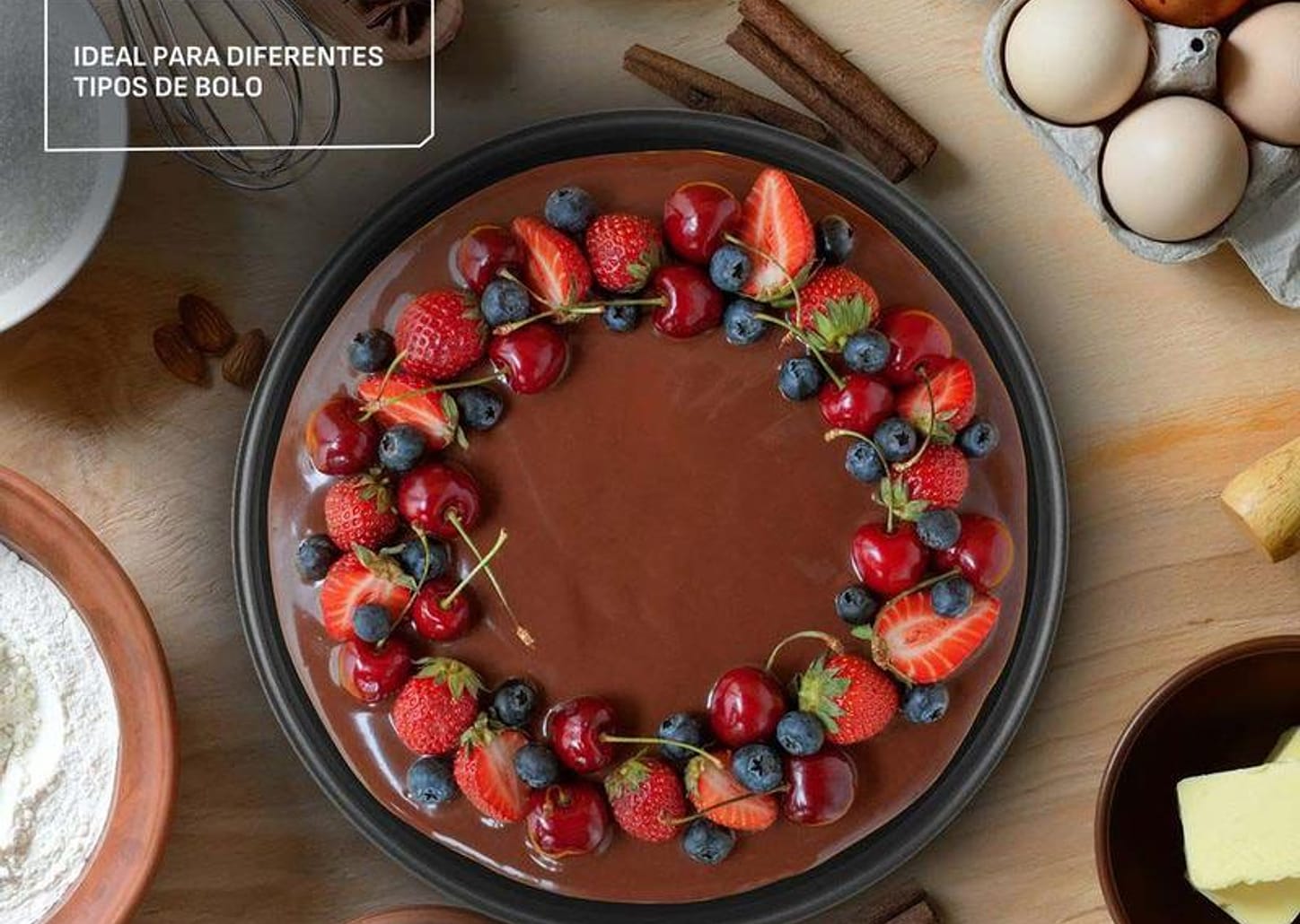 Jogo de Panelas Rochedo Antiaderente de Alumínio Vermelho 11 Peças Facilita