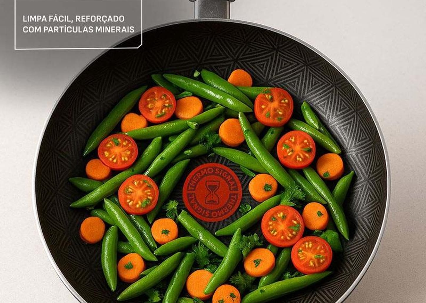 Jogo de Panelas Rochedo Antiaderente de Alumínio Vermelho 11 Peças Facilita