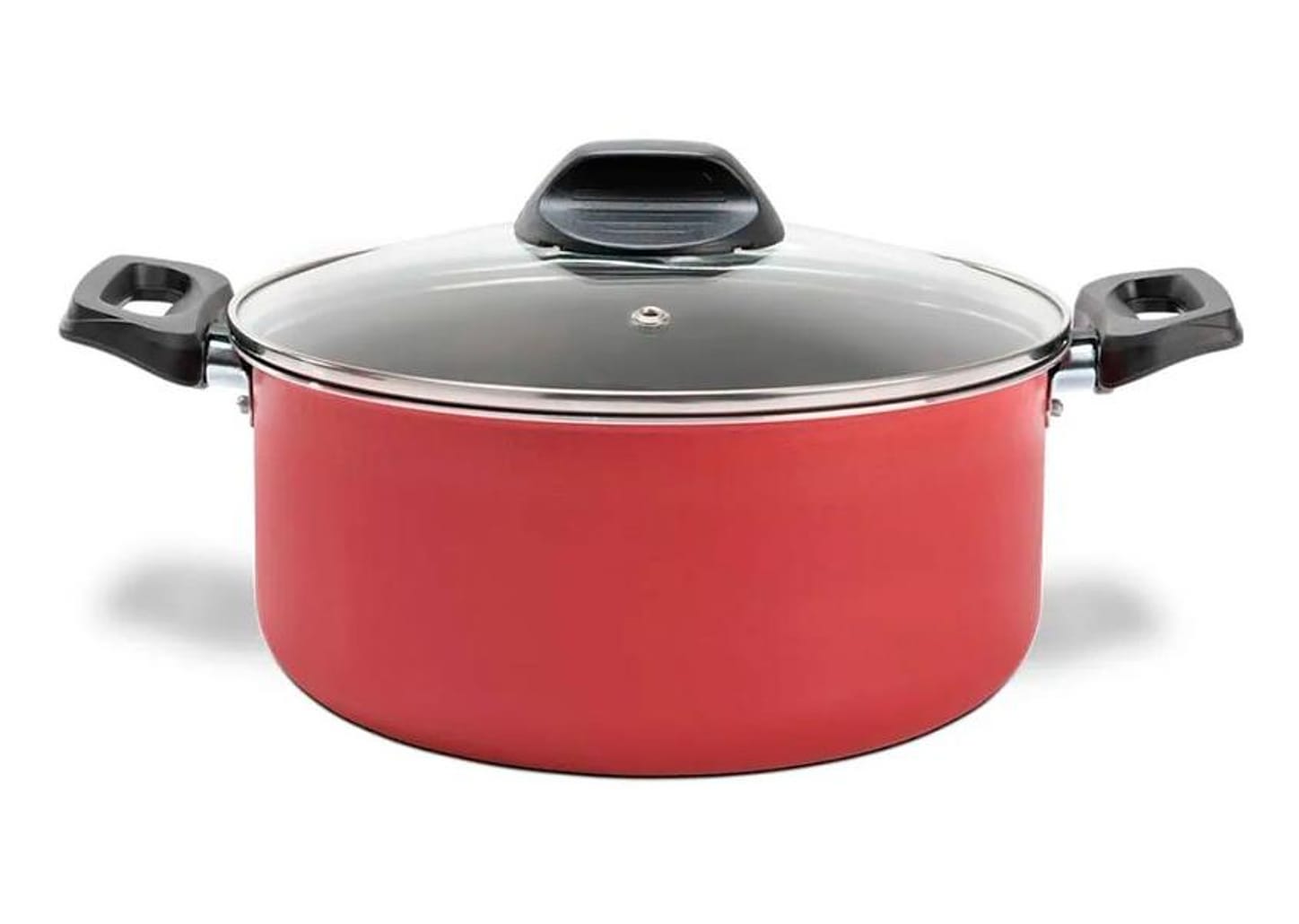 Jogo de Panelas Brinox Antiaderente de Alumínio Vermelho 5 Peças Ruby