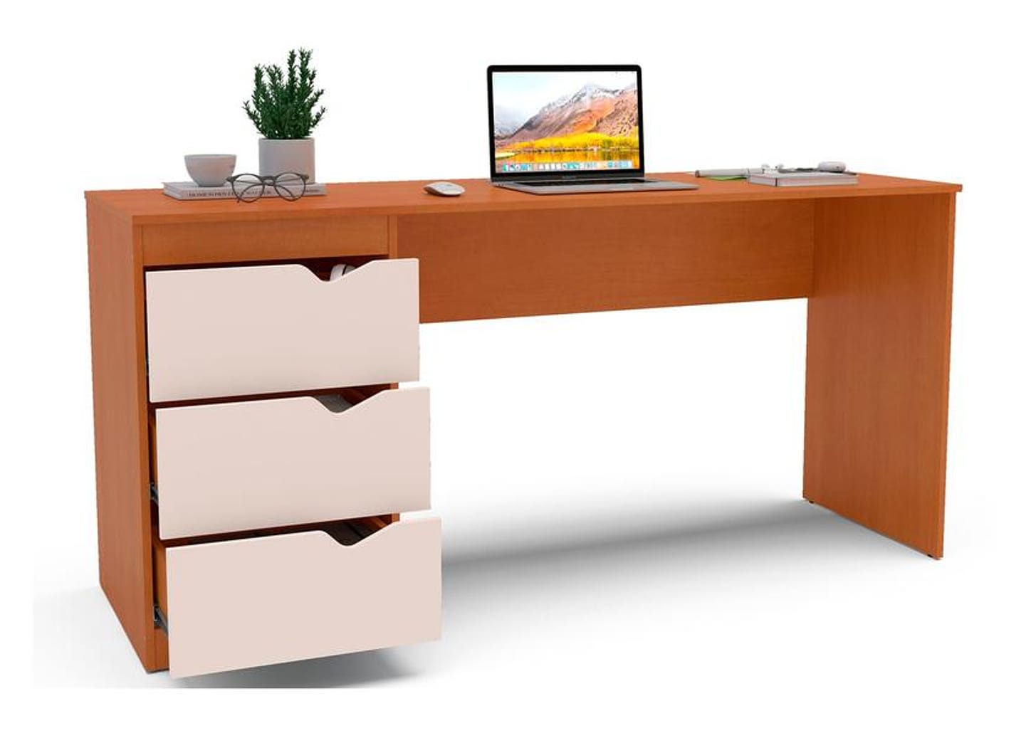 Escrivaninha 3 Gavetas Politorno Móveis Porto