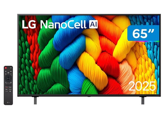 Smart TV 65" LG 4K Ultra HD NanoCell 65NANO80ASA webOS 2025