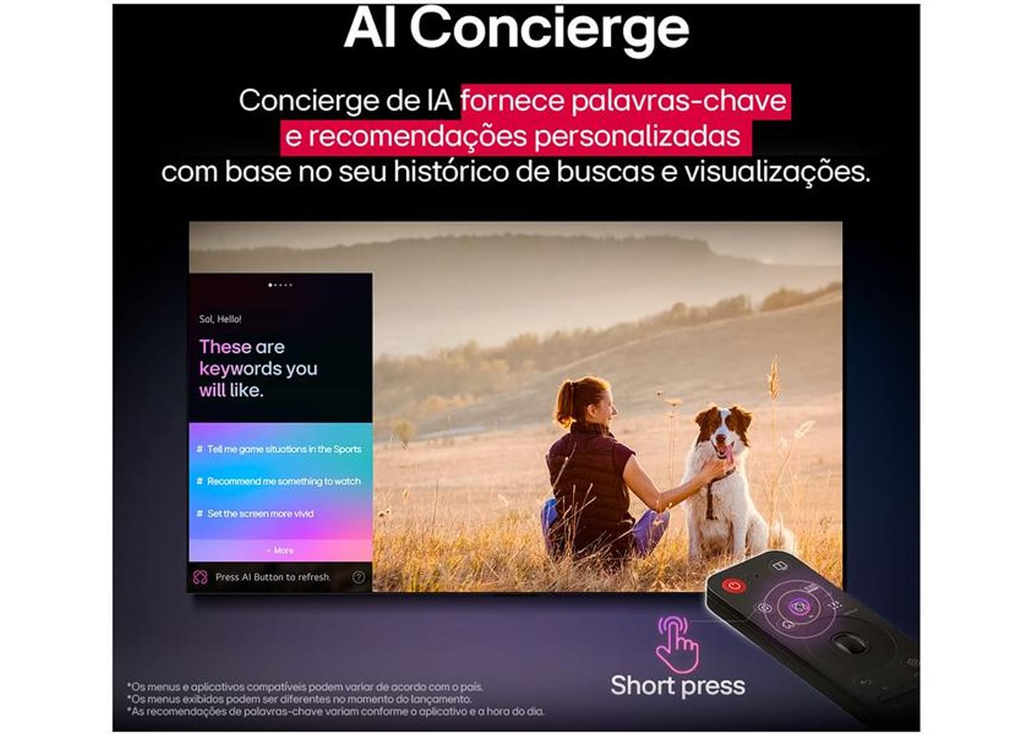 Smart TV 65" LG 4K Ultra HD NanoCell 65NANO80ASA webOS 2025