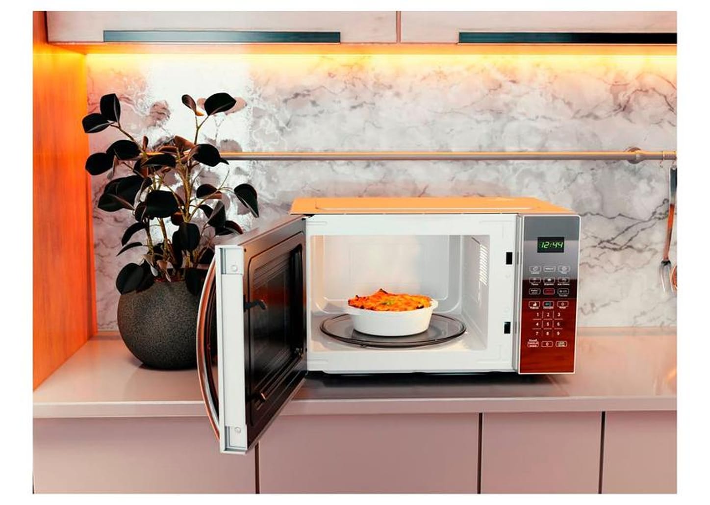 Micro-ondas Philco 28L Prata Espelhado PMO30S