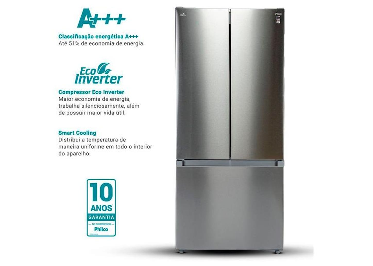Geladeira/Refrigerador Philco Frost Free French Door 523L PRF53A