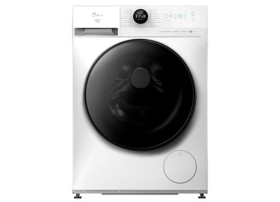 Lavadora de Roupas Midea Slim 11kg HealthGuard Smart Inverter Água Fria e Quente Branco MF201W110WB/WK-01