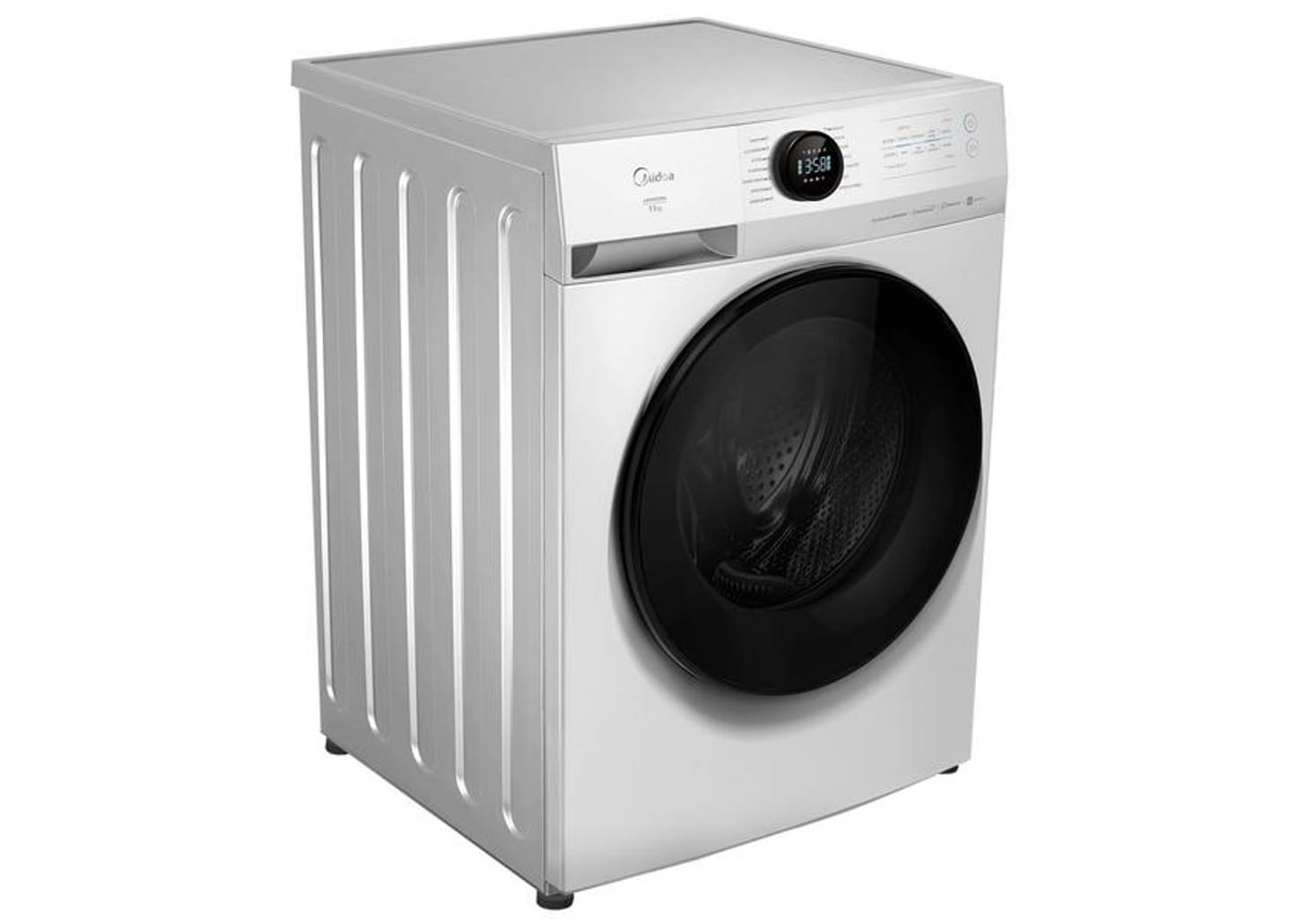 Lavadora de Roupas Midea Slim 11kg HealthGuard Smart Inverter Água Fria e Quente Branco MF201W110WB/WK-01