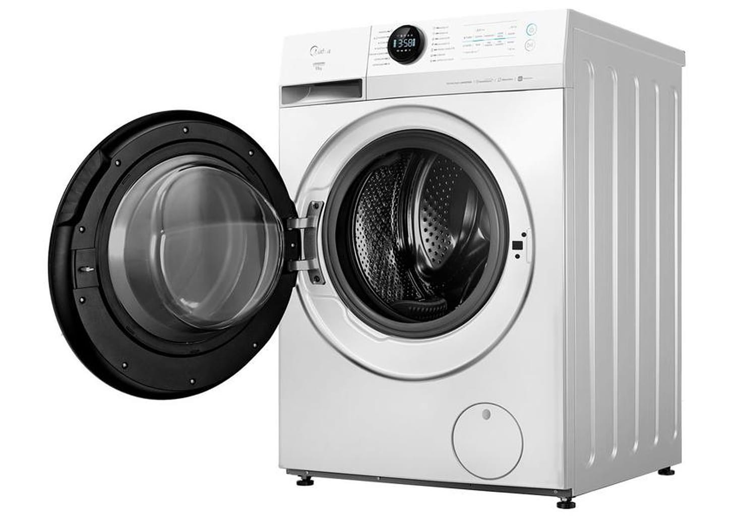 Lavadora de Roupas Midea Slim 11kg HealthGuard Smart Inverter Água Fria e Quente Branco MF201W110WB/WK-01