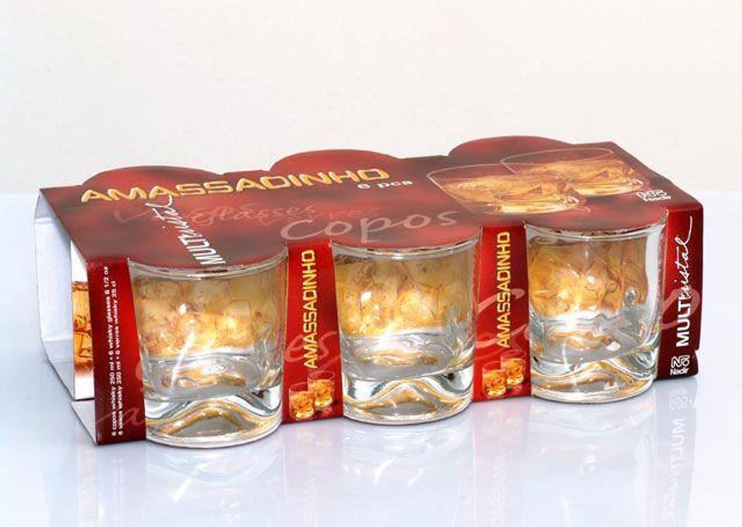 Conjunto de Copos 6 Peças - Nadir Amassadinho 107517043
