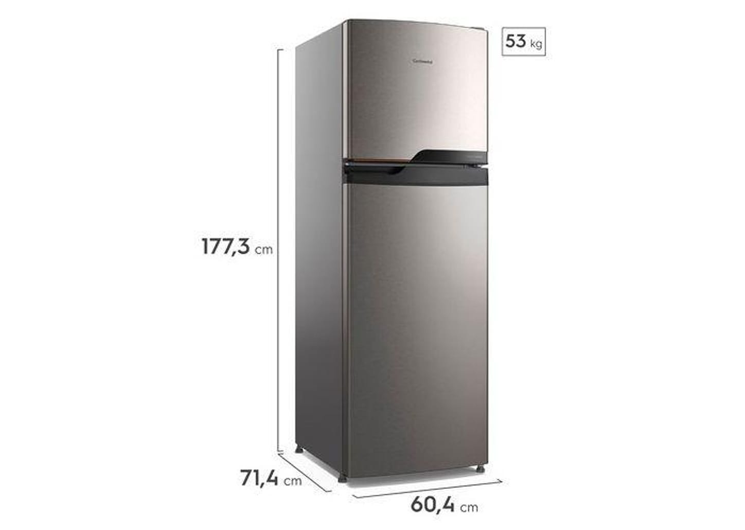 Geladeira/Refrigerador Continental Frost Free Duplex Prata 380L TC42S