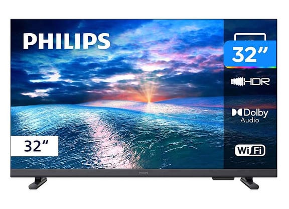 Smart TV 32" Philips HD DLED 6910 32PHG6910/78 Titan OS 2025