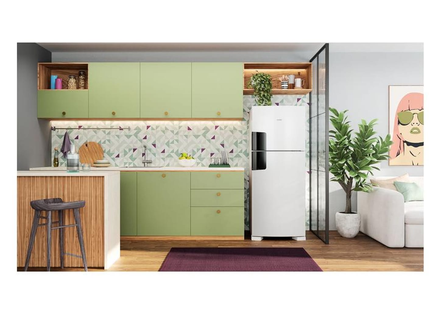 Geladeira/Refrigerador Consul Frost Free 412L Duplex Branca CRM50MB