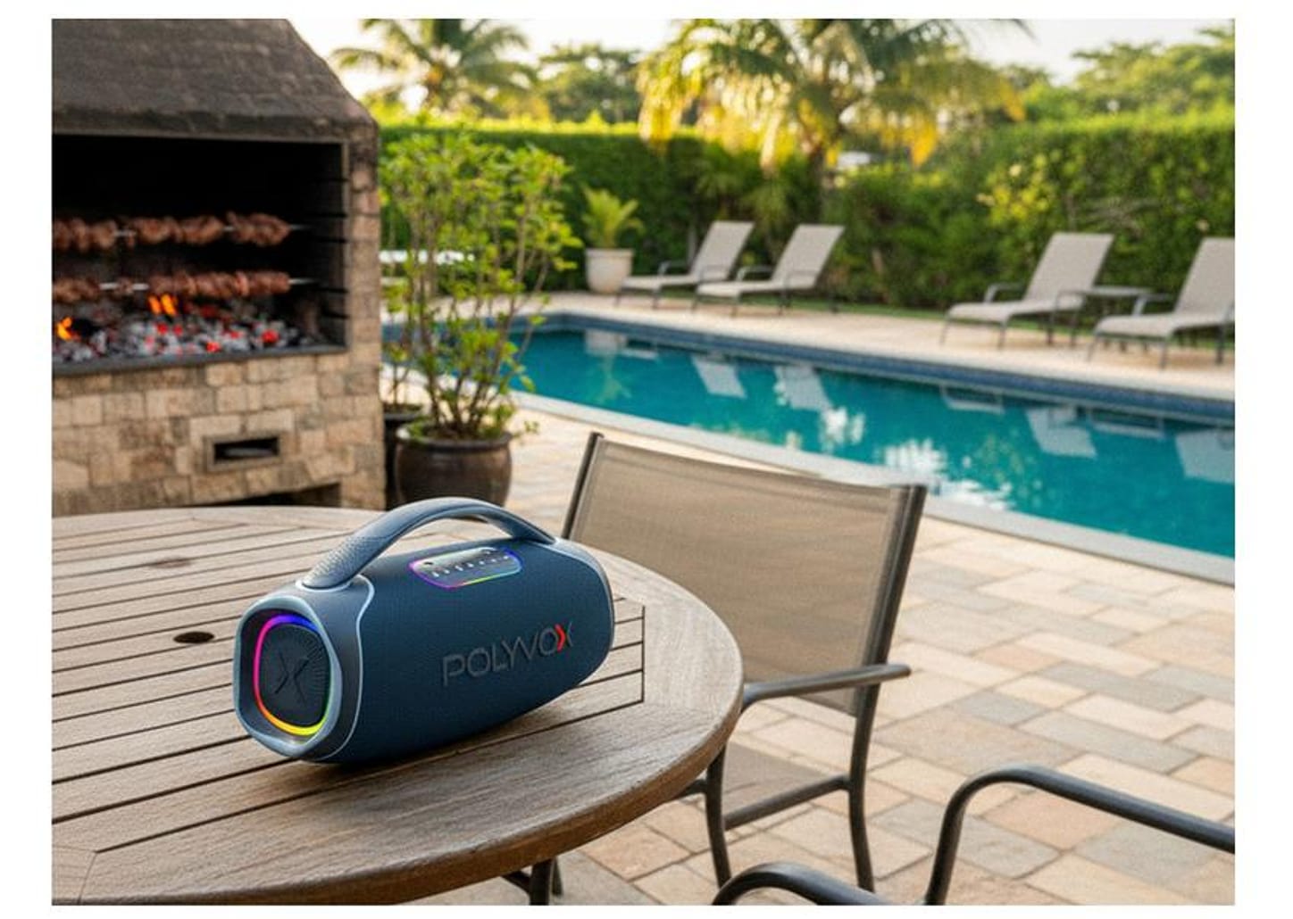 Caixa de Som Polyvox Boombox XB-2 Bluetooth Amplificada Portátil 140W USB