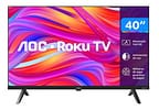 Smart TV 40" AOC Full HD DLED Série 5045 40S5045/78G Roku TV 2024