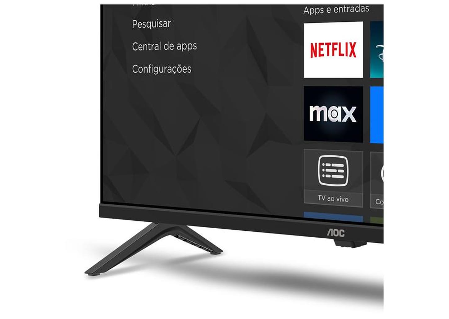 Smart TV 40" AOC Full HD DLED Série 5045 40S5045/78G Roku TV 2024