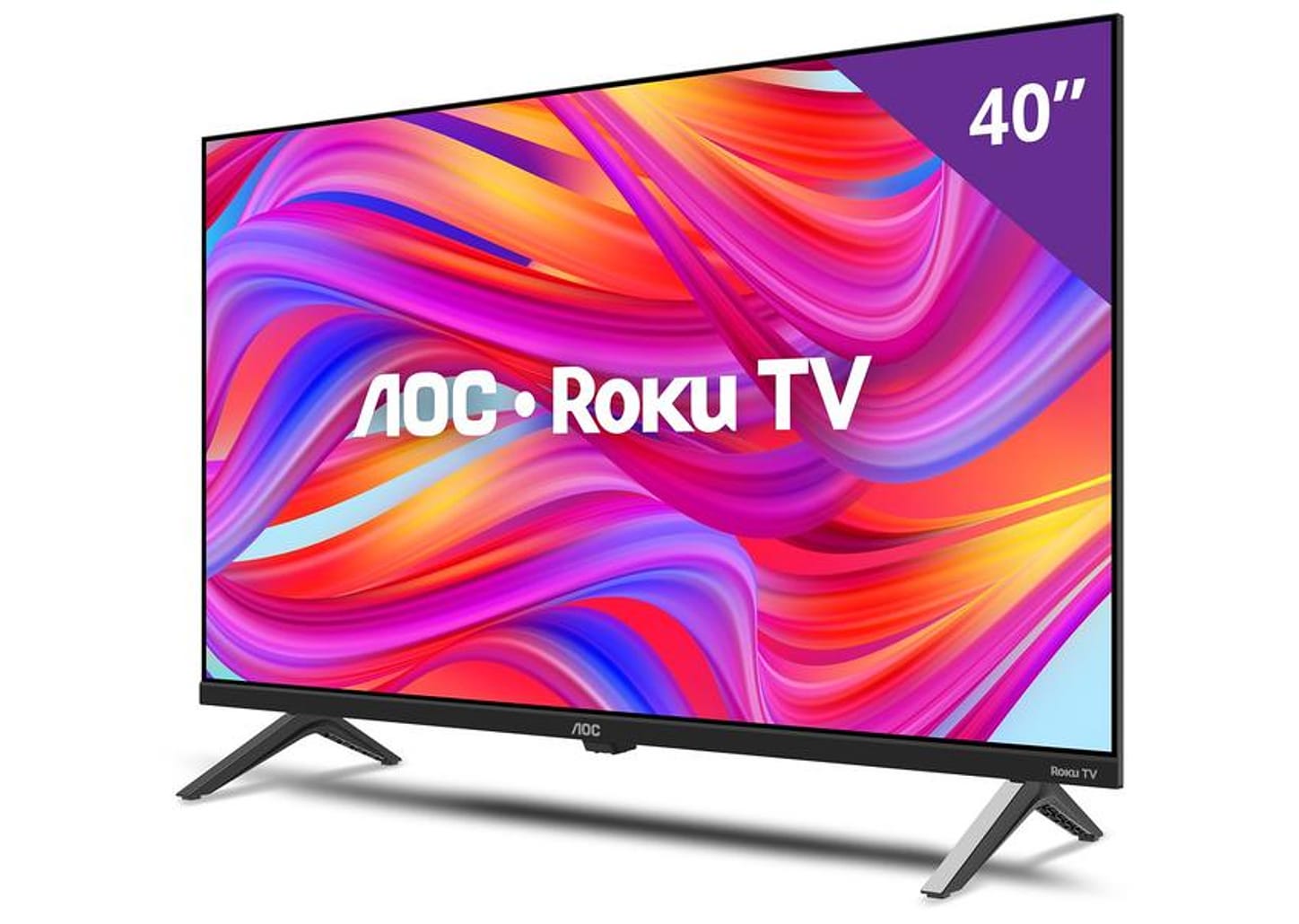 Smart TV 40" AOC Full HD DLED Série 5045 40S5045/78G Roku TV 2024