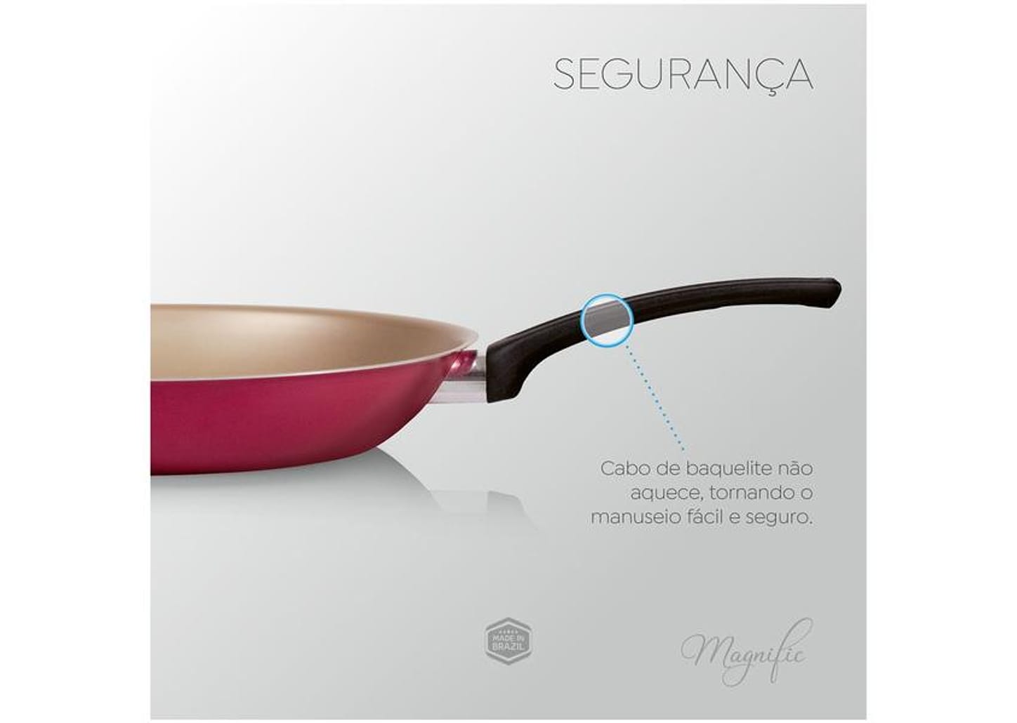 Conjunto de Frigideiras Antiaderente Panelux Magnific Cereja 3 Peças