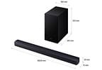 Soundbar Samsung HW-B450F 2.1 Canais Bluetooth com Subwoofer 300W Preto
