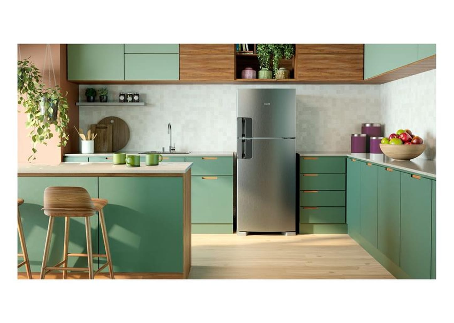 Geladeira/Refrigerador Consul Frost Free Duplex Inox 412L CRM50MK