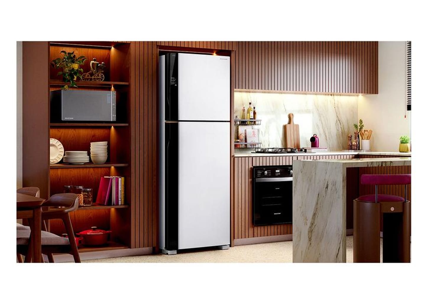 Geladeira/Refrigerador Brastemp Frost Free Duplex Branco 512L BRM62AB Bivolt