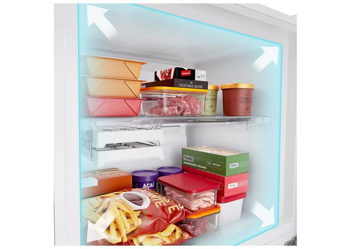 Geladeira/Refrigerador Brastemp Frost Free Duplex Branco 512L BRM62AB Bivolt