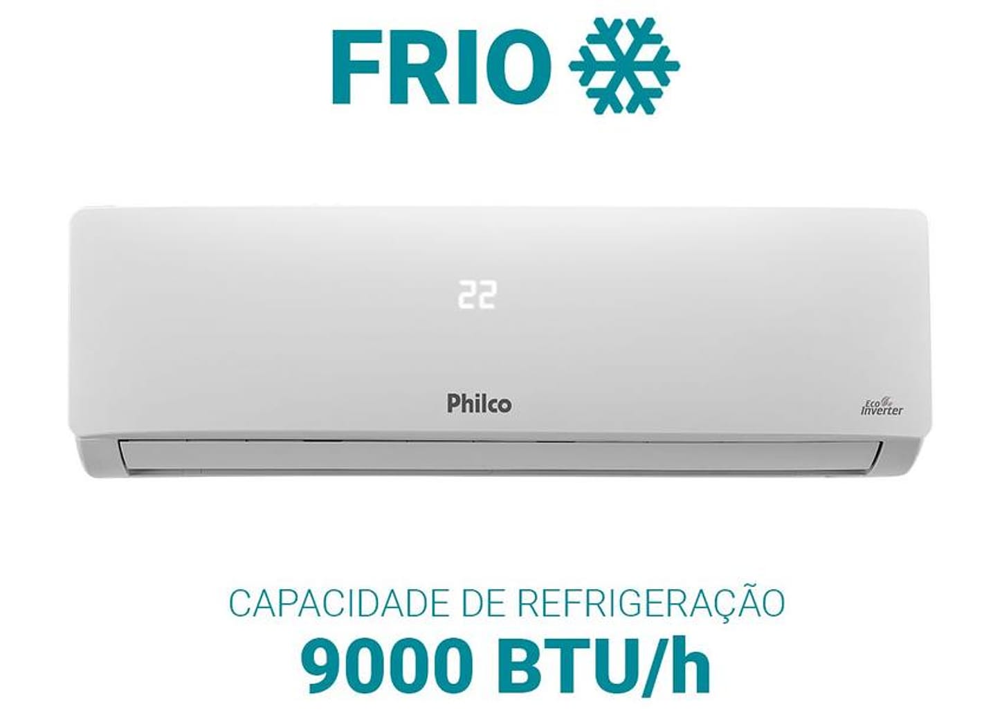 Ar-condicionado Split 9.000 BTUs Philco Eco Inverter Frio PAC9FB