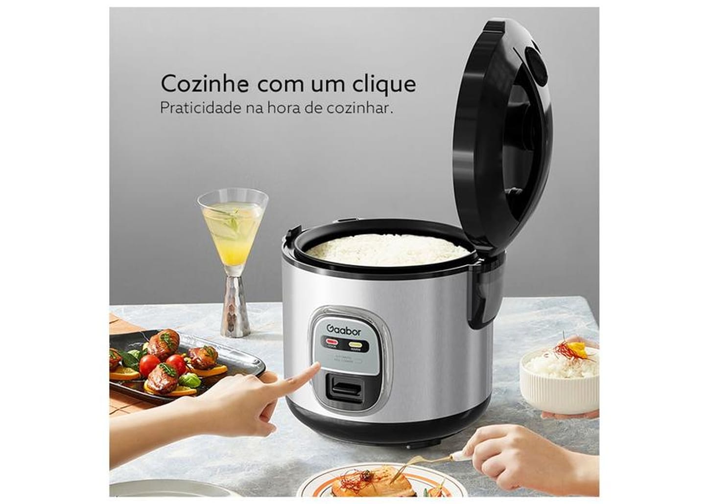 Panela de Arroz Elétrica 5 Xícaras Gaabor Orion RC20M-YE01A