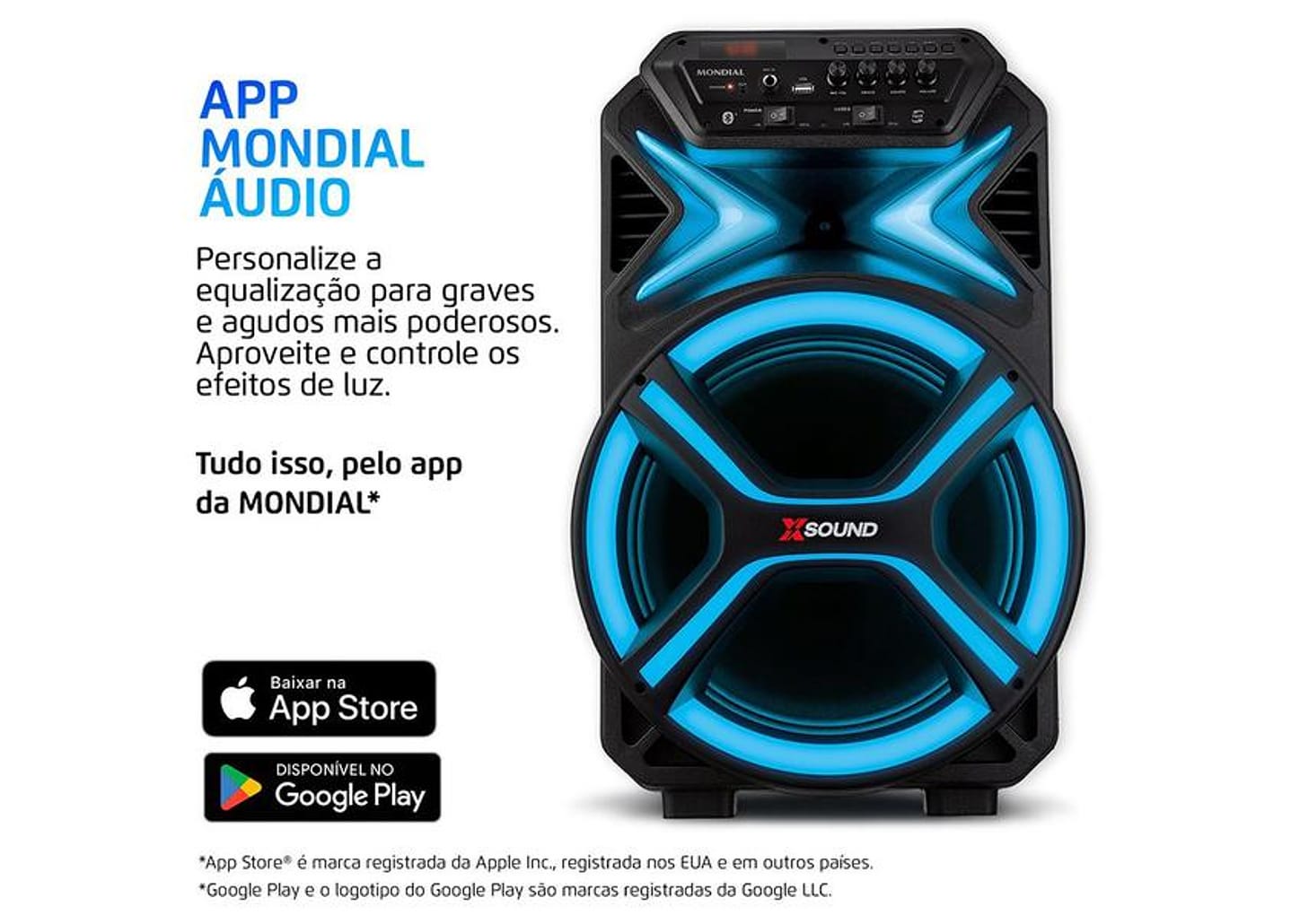 Caixa de Som Amplificada Bluetooth Mondial CM-550-L 550W USB