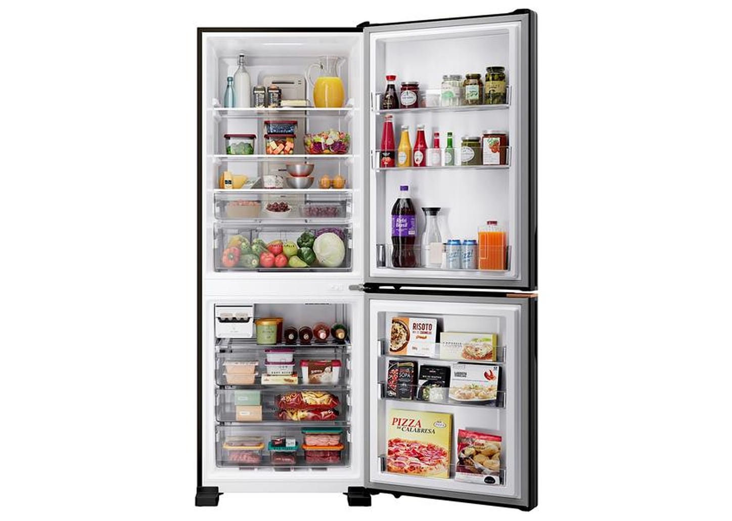 Geladeira/Refrigerador Brastemp Frost Free Inverse Black Inox 500L BRE66AE Bivolt