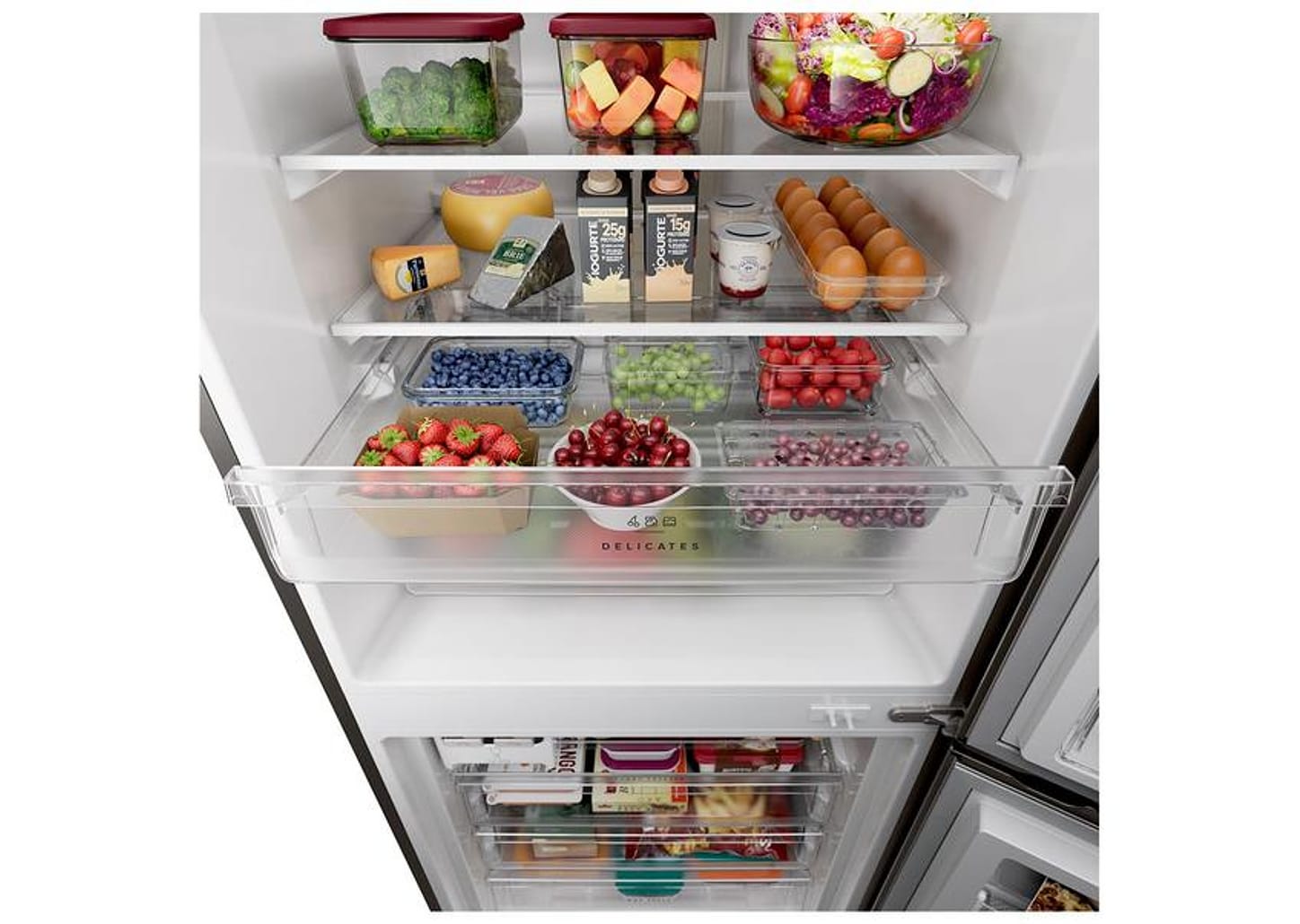 Geladeira/Refrigerador Brastemp Frost Free Inverse Black Inox 500L BRE66AE Bivolt